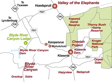 Blyde River Canyon Map And Route