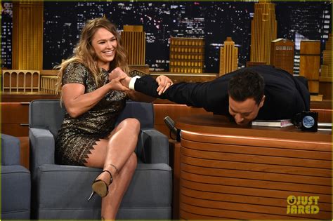 Ronda Rousey Tests Her Arm-Breaking MMA Maneuver on Jimmy Fallon ...