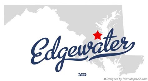 Map of Edgewater, MD, Maryland