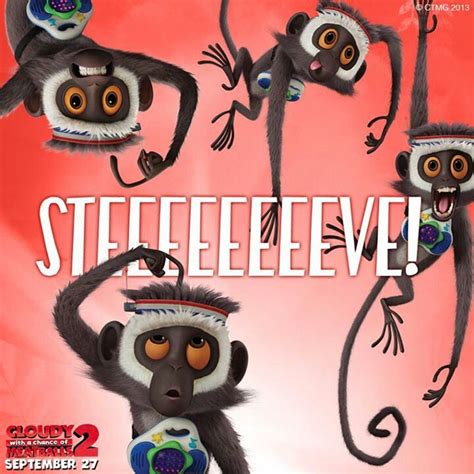 Kellytoy Cloudy With A Chance Of Meatballs Plush Steve The Monkey Wired Tail 13 ...