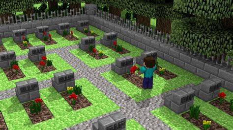 Minecraft Graveyard | Minecraft, Minecraft designs, Minecraft city