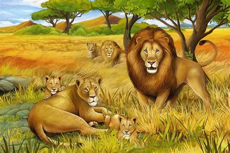 Pride Of Lions – Print A Wallpaper