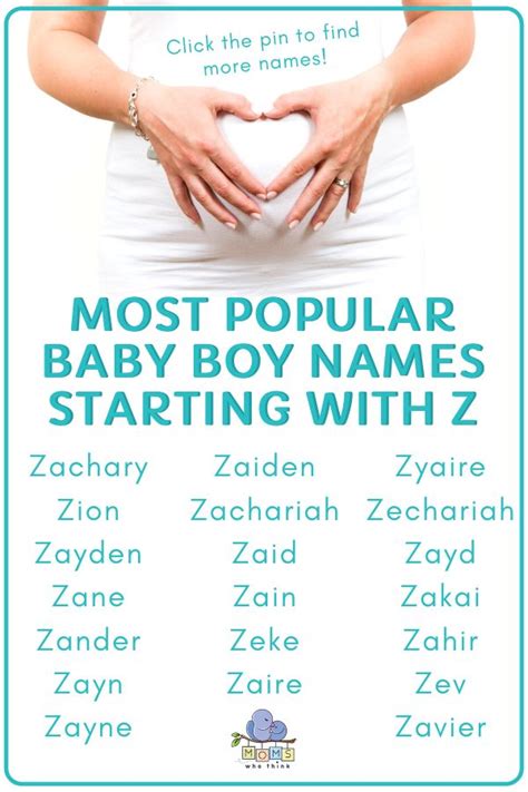 Baby Boy Names That Start With Z | Name of baby boy, Baby boy names, Unique boy names