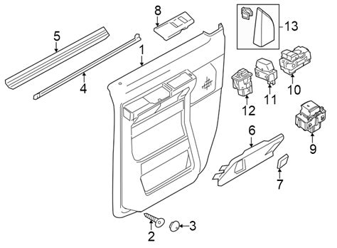 Ford E-450 Super Duty Interior Door Handle Trim. 2009-14, w/power ...