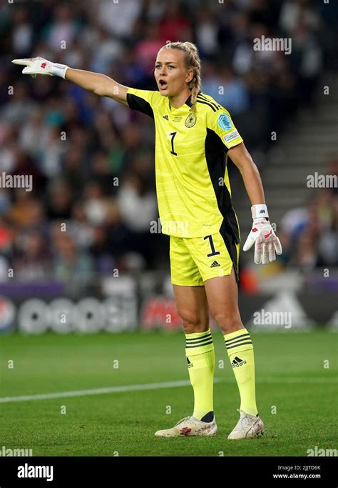 Germany goalkeeper Merle Frohms during the UEFA Women's Euro 2022 semi ...