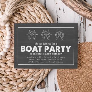 Boat Party Invitations & Announcements | Zazzle