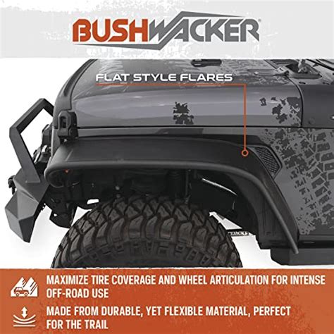 Bushwacker Flat Fender Flares for Jeep Wrangler JK - BlackDogMods