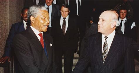 Nelson Mandela and FW De Klerk by Raymond Louw