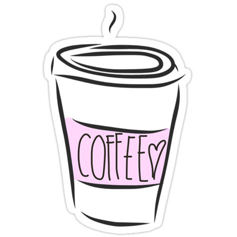 "Cute Coffee Cup" Stickers by rachelanna | Redbubble