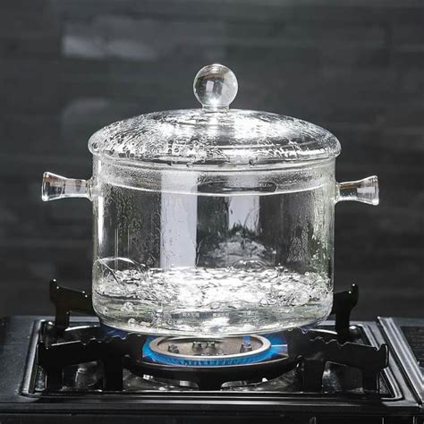 Top Grade (Pyrex) Borosilicate Glass Cooking Pots Microwave/Oven/Stove ...