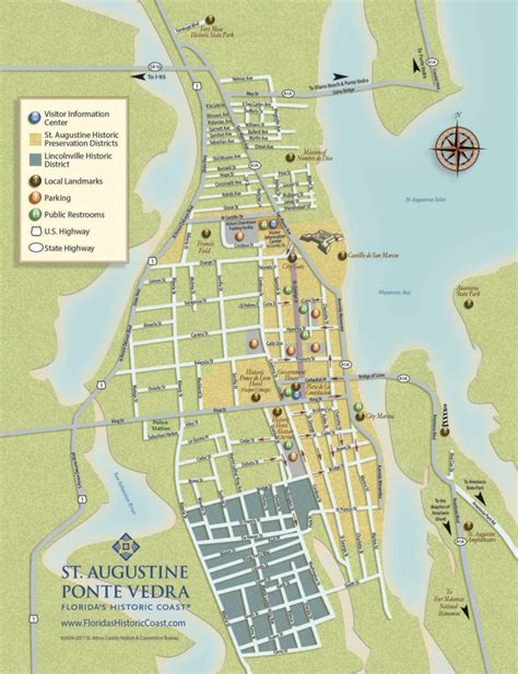 Get To Know Downtown St. Augustine With Our Printable Maps! | St - St Augustine Florida Map ...