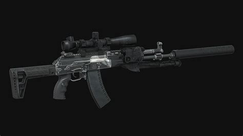 Tactical AK-12 SPR DMR Mode Assault Rifle - 3D model by momsboxtv [0f4b602] - Sketchfab