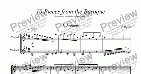 10 Pieces from the Baroque - Download Sheet Music PDF file