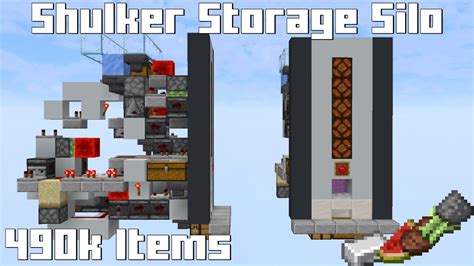 Minecraft Shulker Box Storage Silo / Shulker Storage System - 1.16 ...