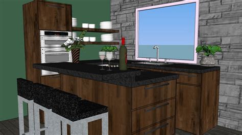 Sketchup Components 3D Warehouse - Kitchen | Sketchup‬ 3D Warehouse ...