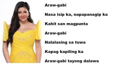 Araw Gabi Lyrics - Regine Velasquez Chords - Chordify