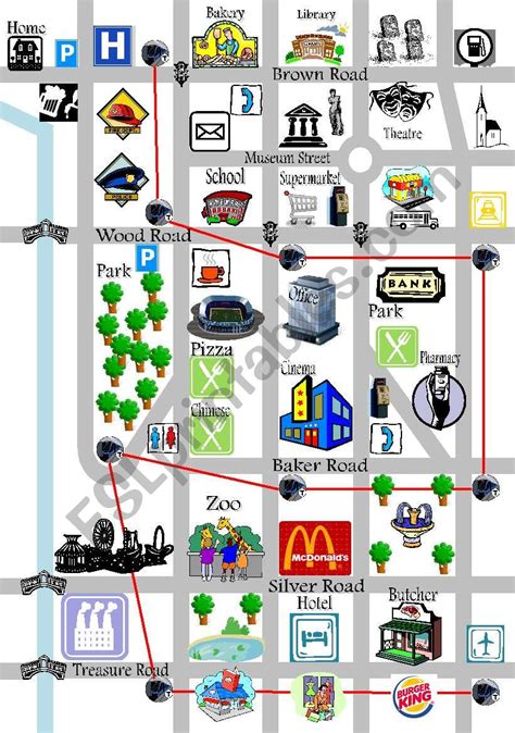 World Maps Library - Complete Resources: Maps For Giving Directions Esl