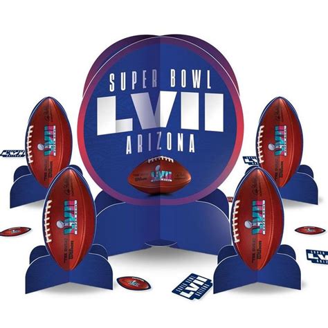 Super Bowl LVII Table Decorating Kit | Superbowl party decorations, Super bowl decorations ...