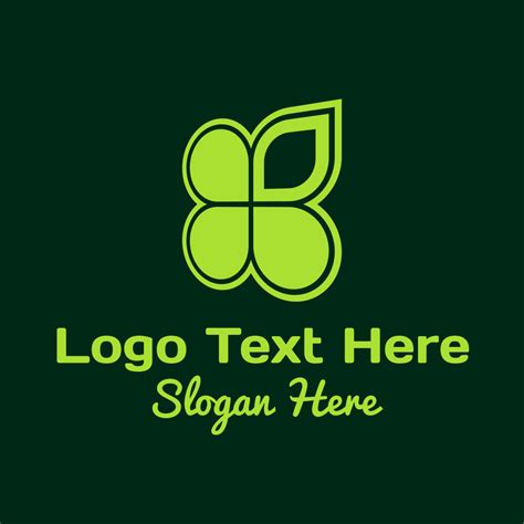 Lucky Clover Leaf Logo | BrandCrowd Logo Maker | BrandCrowd