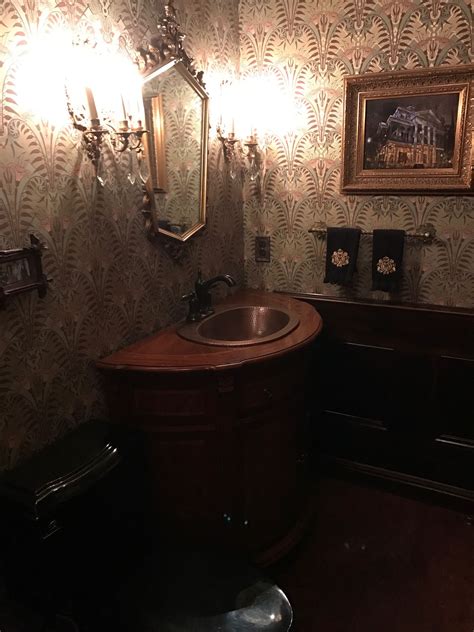 Disneyland Haunted Mansion Bathroom Completed | Haunted mansion disneyland, Haunted mansion ...