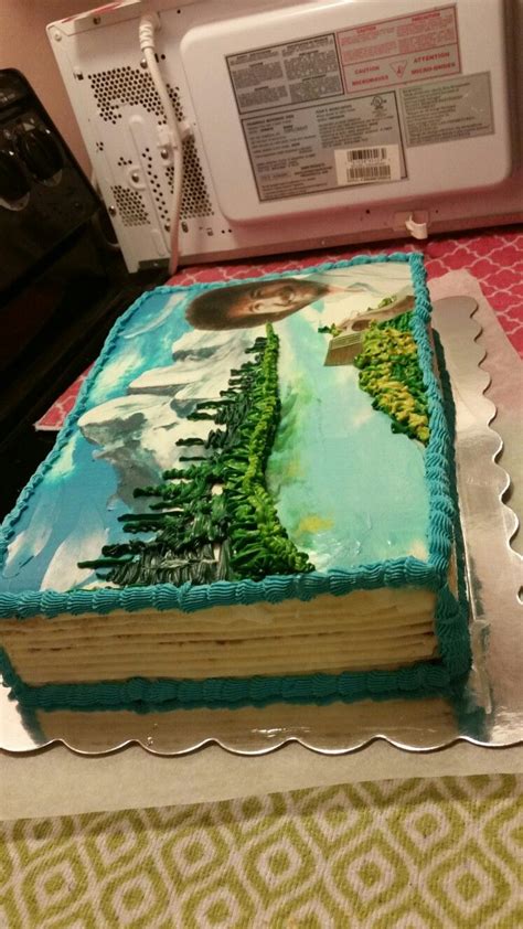 Bob Ross Birthday Cake – Idalias Salon