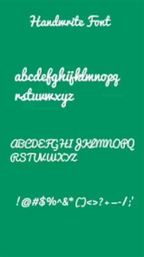 Handwritten Font for Oppo Phon for Android - Download