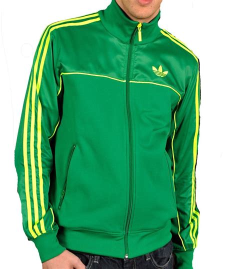 Adidas Originals Men's Mix Fabric Track Jacket-Green/electric, via https://myamzn.heroku.com/go ...