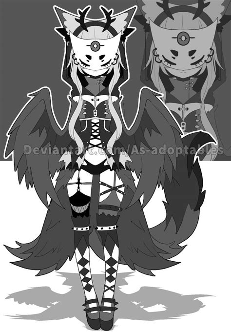 Raven spirit adoptable closed by AS-Adoptables on DeviantArt