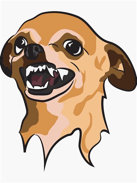 "Angry Chihuahua cartoon" Sticker for Sale by Ondis | Redbubble