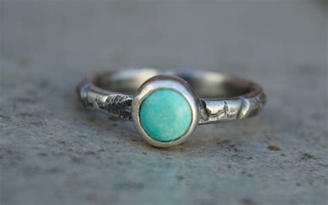 Turquoise Ring Natural Turquoise Silver Ring - Etsy