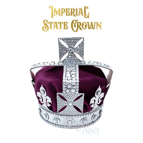 Imperial State Crown Template PRINTABLE 3D Crown Replica Crown Printable Coronation Crown King ...