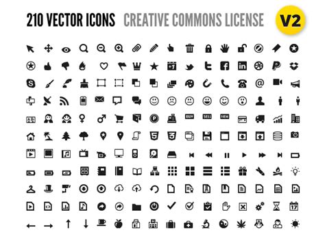 210 Vector Icons for Wireframes + Web Design Free Vector Download | FreeImages