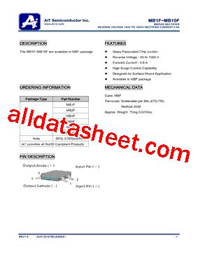 MB10F Datasheet(PDF) - AiT Semiconductor Inc.