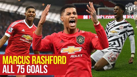 Marcus Rashford reaches 75 goals for Manchester United | Every Goal ...