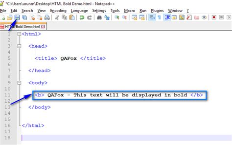 HTML for Selenium (Part 6) – Displaying Text in Bold on Web Page - QAFox