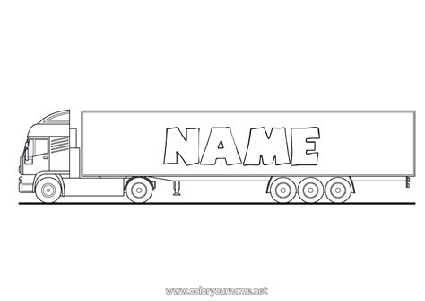 Coloring page No.321 - Truck Vehicles Intermediate coloring pages