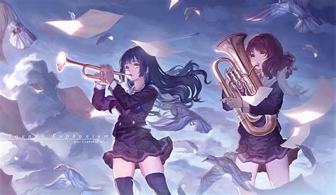 HD wallpaper: Anime, Sound! Euphonium, Kumiko Oumae, Reina Kousaka ...