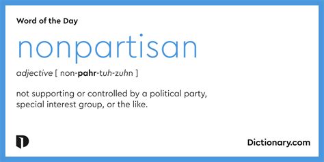 Word of the Day - nonpartisan | Dictionary.com