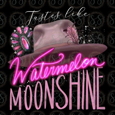 Watermelon Moonshine Design for Dark Shirt DTG Prints PNG File - Etsy