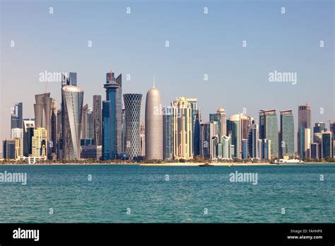 Doha city skyline, Qatar Stock Photo - Alamy