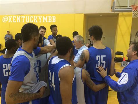 Pat Riley is hanging out at Kentucky's practice today