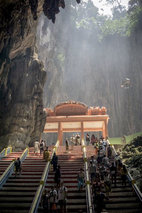 Colorful Stairs Inside Batu Caves Kuala Lumpur, Malaysia Editorial Stock Photo - Image of ...