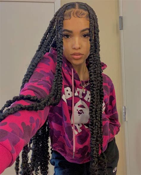 @pla9boi ♡︎ in 2021 | Black girl braided hairstyles, Hair styles, Aesthetic hair