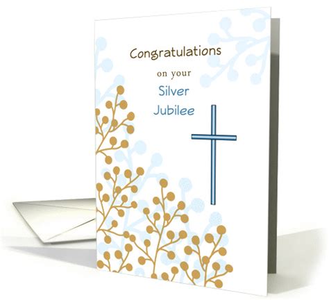 Silver Jubilee Greeting Card-25th Anniversary Religious... (834854)