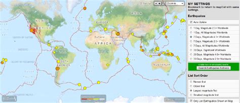 Maps Mania: Real-Time Earthquake Maps