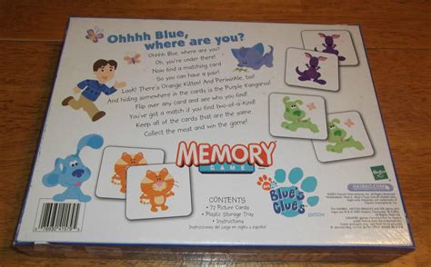 NEW Blues Clues Edition Memory Game Nick Jr Matching Picture Cards ...