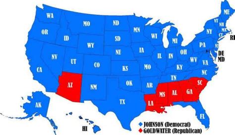 1964-electoral-college-map – Outside the Beltway