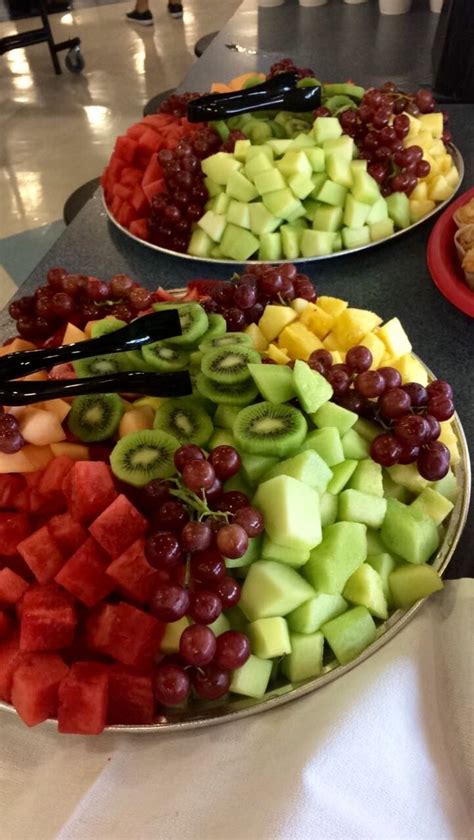 Breakfast buffet. Fresh fruit trays. | Fruit buffet, Brunch party ...