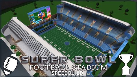 Roblox Bloxburg | Super Bowl Football Stadium Speedbuild - YouTube