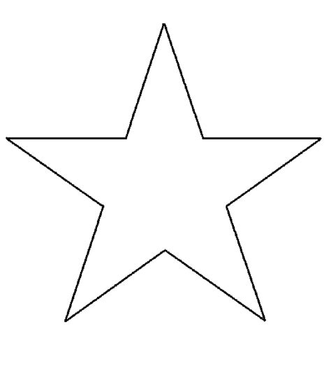 5 Inch Star Template | Star template printable, Star template, Templates printable free